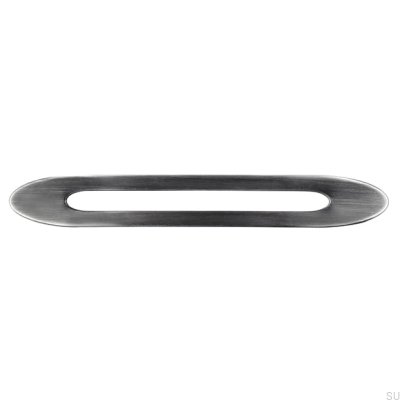 Tirador para mueble rectangular 2374160 Plata envejecida cepillada