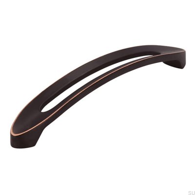 Tirador para mueble alargado 2374160 Negro Cobre Antiguo
