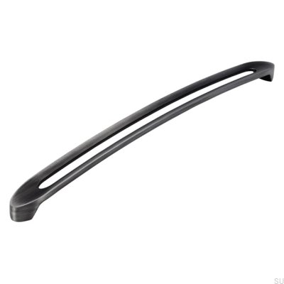 Tirador para mueble rectangular 2374320 Plata envejecida cepillada
