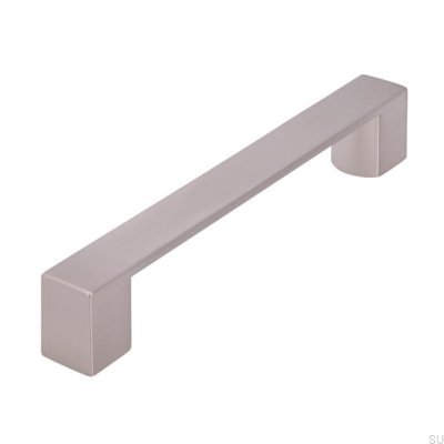 Tirador para mueble alargado 2157 128 Níquel cepillado