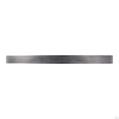Tirador para mueble rectangular 2084160 Plata envejecida cepillada