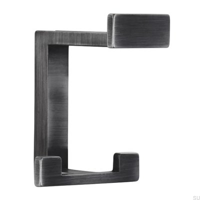 Colgador de pared 2324 32 Plata envejecida cepillada