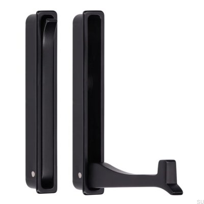 Percha para muebles empotrable 2227 Metal Negro Mate
