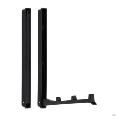Percha para muebles empotrable 2227 64 Metal Negro Mate