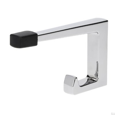 Colgador de pared con tope de puerta 2422 32 Cromo pulido