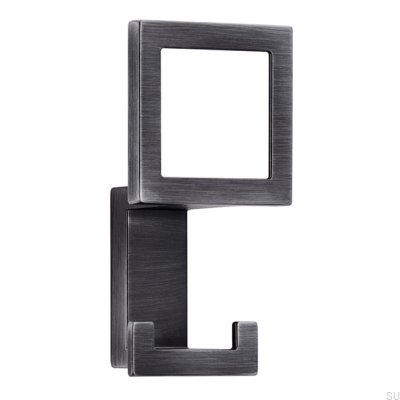 Colgador de pared 2434 24 Plata envejecida cepillada