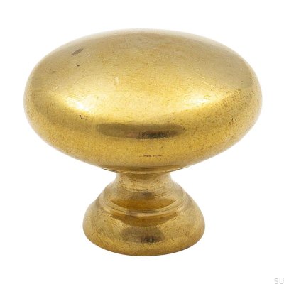Pomo para mueble 411 32 Oro Latón Sin pulir Sin pintar