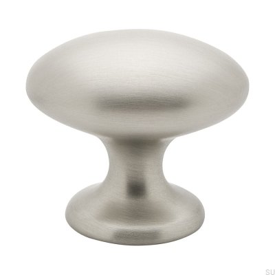 Pomo para muebles 401 Plata cepillado (Aspecto Inox)