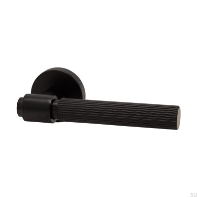 Manija de puerta Helix Stripe 200, metal, negro, estilo escandinavo estándar