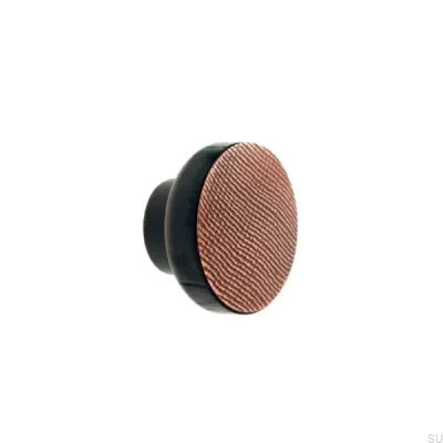 Pomo para mueble Stamp Black 40 Cobre