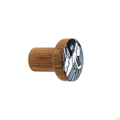 Colgador de pared Kosmosy Madera Roble Esmaltado - Aceite Incoloro Semimate