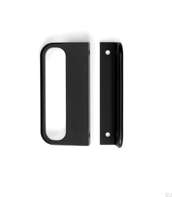 Tirador para mueble borde de mueble Rim Metal Black Mat