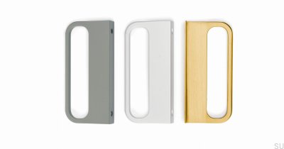 Tirador para mueble Rim Metal Gris