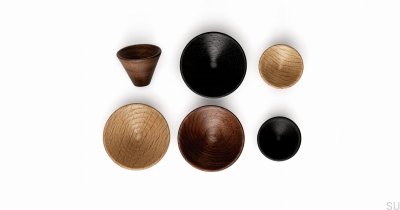Pomo para mueble Conic 29 Madera Nogal
