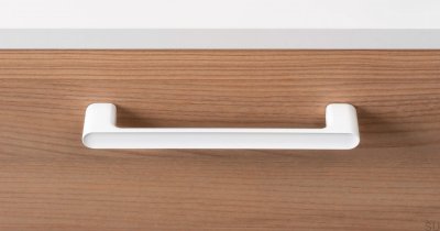 Tirador para mueble oblongo Luv 192 Blanco Mate