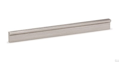 Tirador para mueble Angle 100, plata cepillada