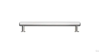 Tirador para mueble Rille 160 Aluminio Plata