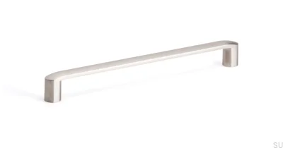 Tirador para mueble alargado Roma 192 Níquel cepillado