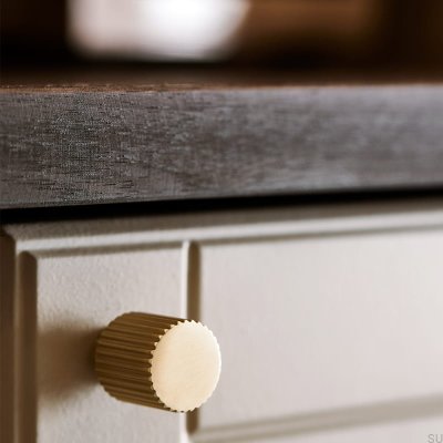 Pomo para mueble Helix Stripe 30 Oro Cepillado