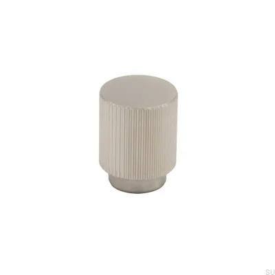 Pomo para mueble Helix Stripe 38 Metal Plateado Cepillado