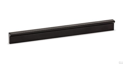 Tirador para mueble Angle 500, aluminio, negro mate