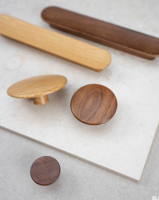 Pomo para mueble Split 48, Madera, Roble