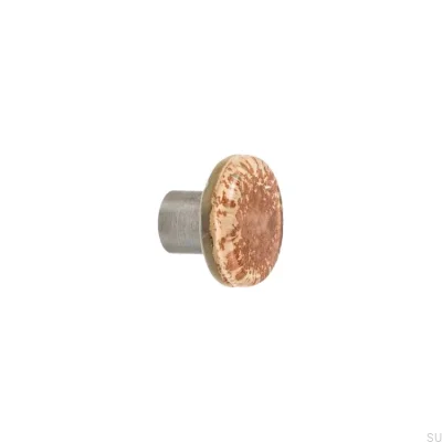 Tirador de mueble de vidrio de cobre