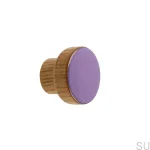 Galki do mebli SIMPLE emaliowane 3 cm -  fioletowy.webp