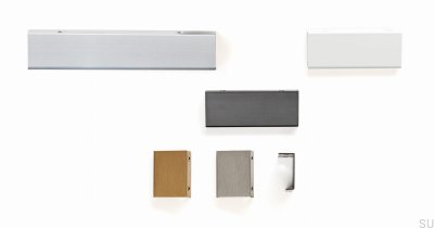 Tirador para mueble Edge Way 736 Aluminio Blanco