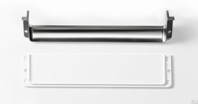 Tirador empotrado para mueble Nest 186, níquel cepillado