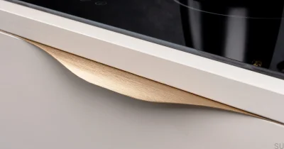 Tirador para mueble Noma edge 0254128 Aluminio Oro Cepillado Cava