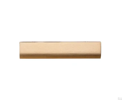 Tirador para muebles Ona 128 Edge anodizado en oro cepillado
