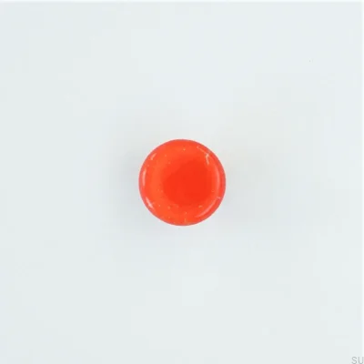 Pomo para mueble redondo Zanahoria de vidrio
