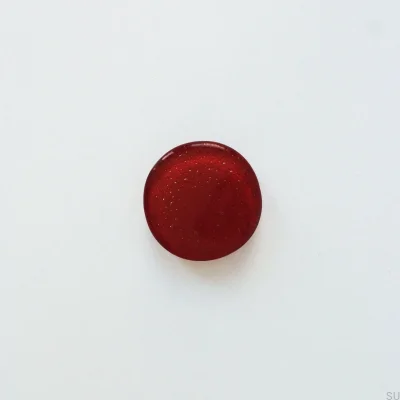 Pomo para mueble redondo de cristal, color burdeos