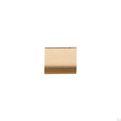 Tirador para muebles Ona 32 Edge anodizado en oro cepillado