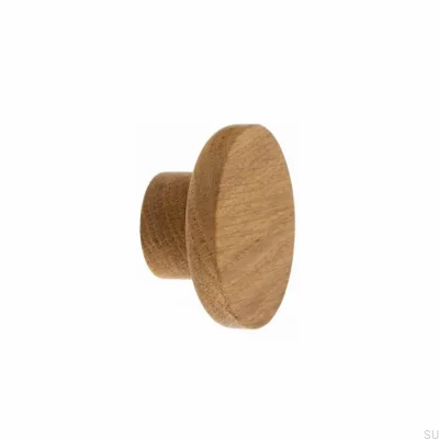 Pomo para mueble Basic Wooden Oak 40 - 100 (pata 18 mm) - Óleo Incoloro Semimate