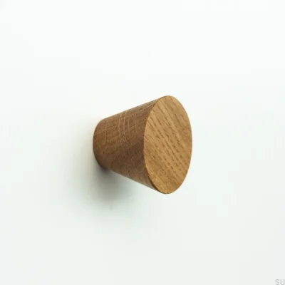 Pomo para mueble Basic Cone Madera Roble 20 - 40 - Incoloro Semimate