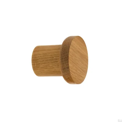 Colgador de Pared Basic de Madera de Roble - Aceite Semimate Incoloro