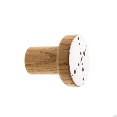 Colgador de Pared Alfabeto de Madera Esmalte Blanco - Óleo Incoloro Semi-mate