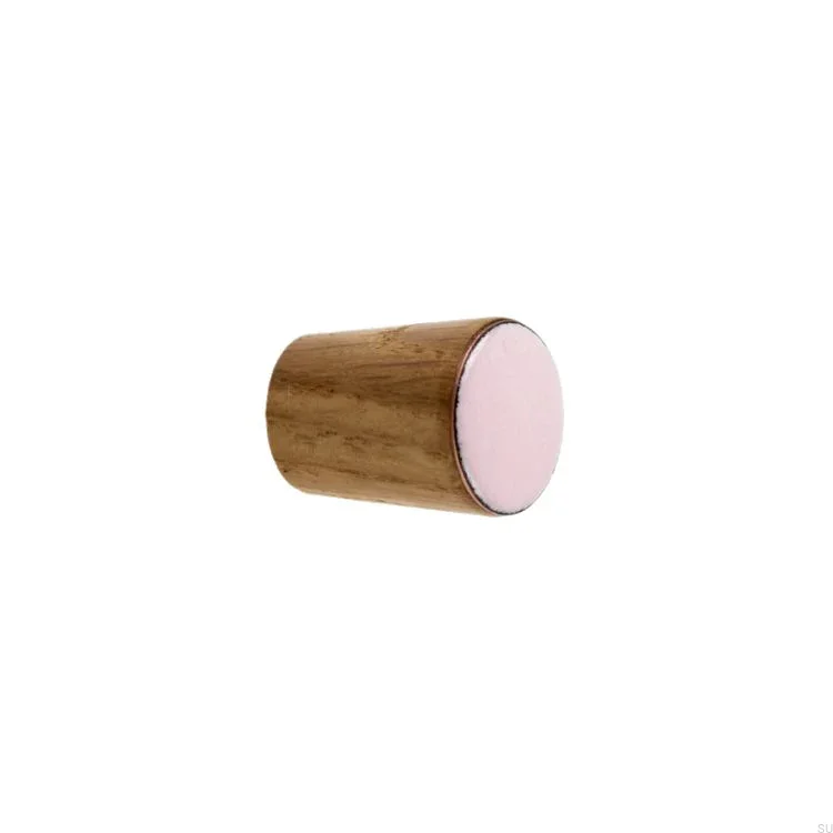 Galki do mebli SIMPLE CONE emaliowane 2 cm -   jasny rozowy.webp