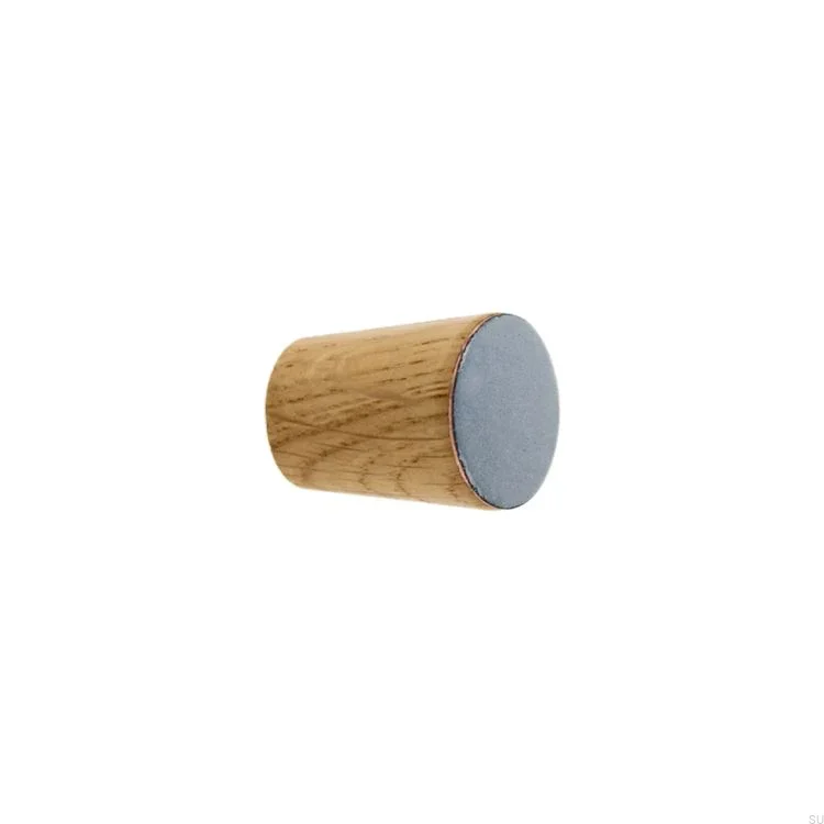 Galki do mebli SIMPLE CONE emaliowane 2 cm -  jasny szary (1).webp