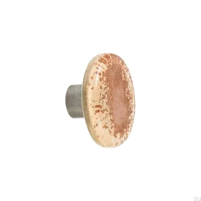 Tirador de mueble de vidrio de cobre