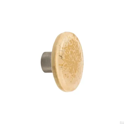 Pomo para mueble de cristal dorado