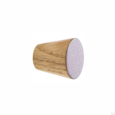 Pomo para Mueble Melange Madera Esmaltado Rojo - Aceite Incoloro Semimate