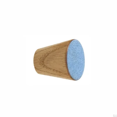 Pomo para mueble Melange Madera Esmalte Azul - Óleo Incoloro Semimate