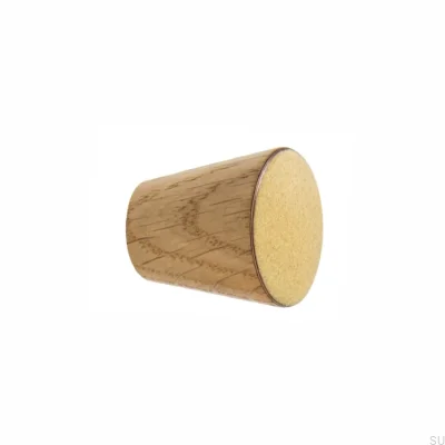 Pomo para Mueble Melange Madera Esmaltado Amarillo - Aceite Incoloro Semimate