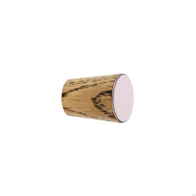 Galki do mebli SIMPLE CONE emaliowane 2 cm -   olej przyciemniajacy - jasny rozowy.jpg