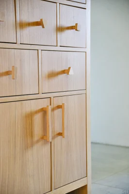 Pomo para mueble Just One T-bar Madera - Óleo Incoloro Semimate