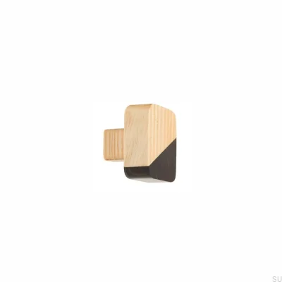 Pomo para mueble Just Two Square Madera Marrón Claro - Aceite Incoloro Semimate