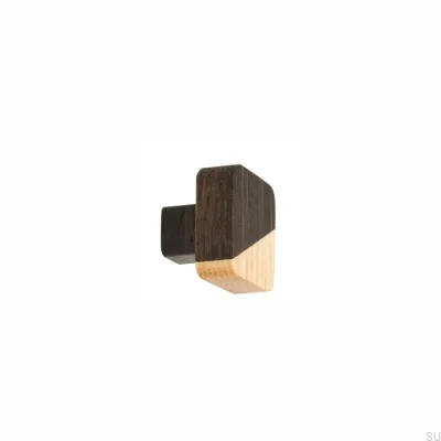 Pomo para mueble Just Two Square Madera Marrón Oscuro - Aceite Incoloro Semimate